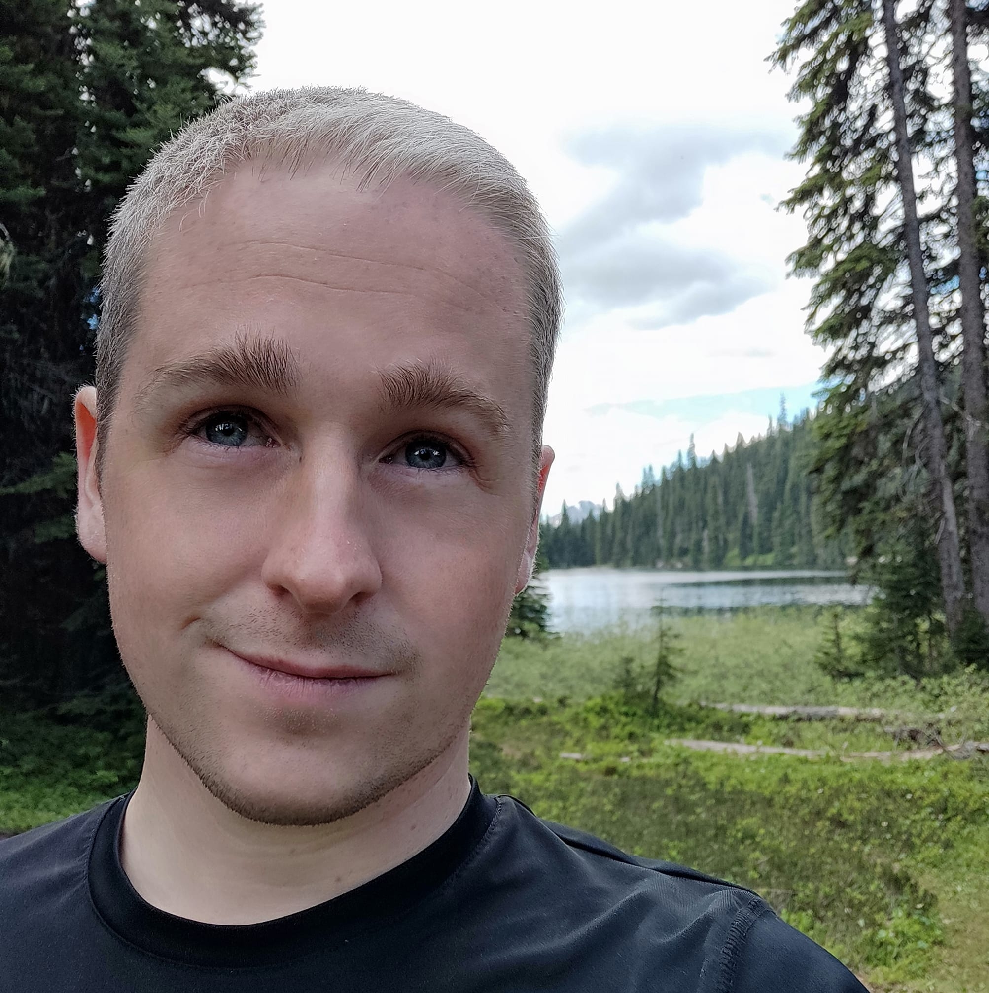 Steve at Poland Lake Campground, BC
